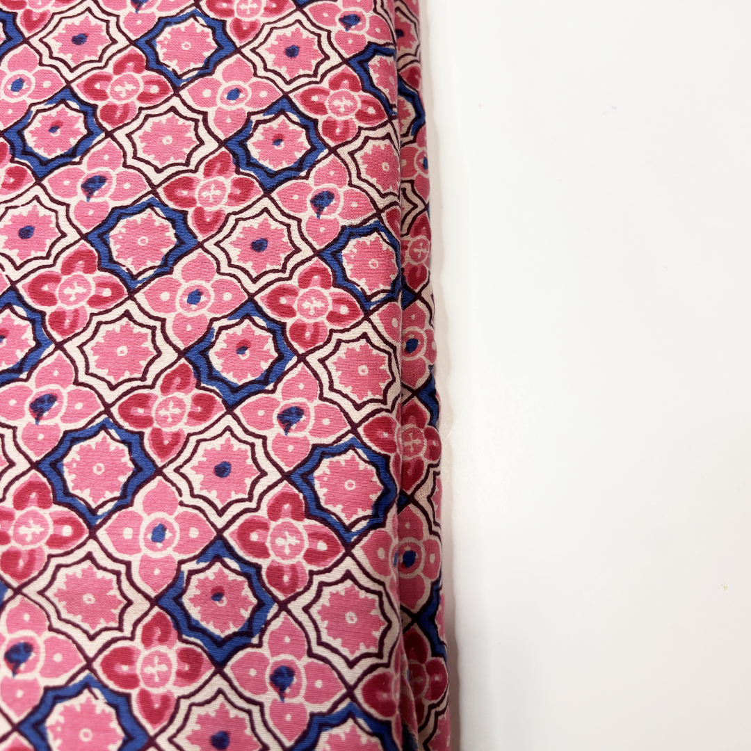 Floral Print Cotton Fabric By The Yard