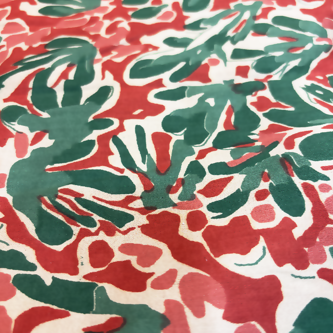 Abstract Cotton Print Fabric By The Yard - 3 Colors