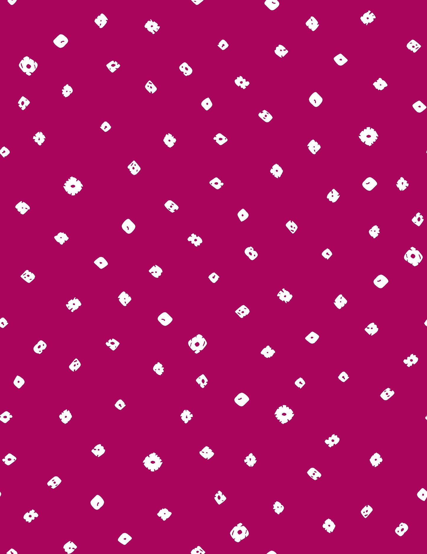 White Irregular Bandhani Dots Pattern - CC - 1162
