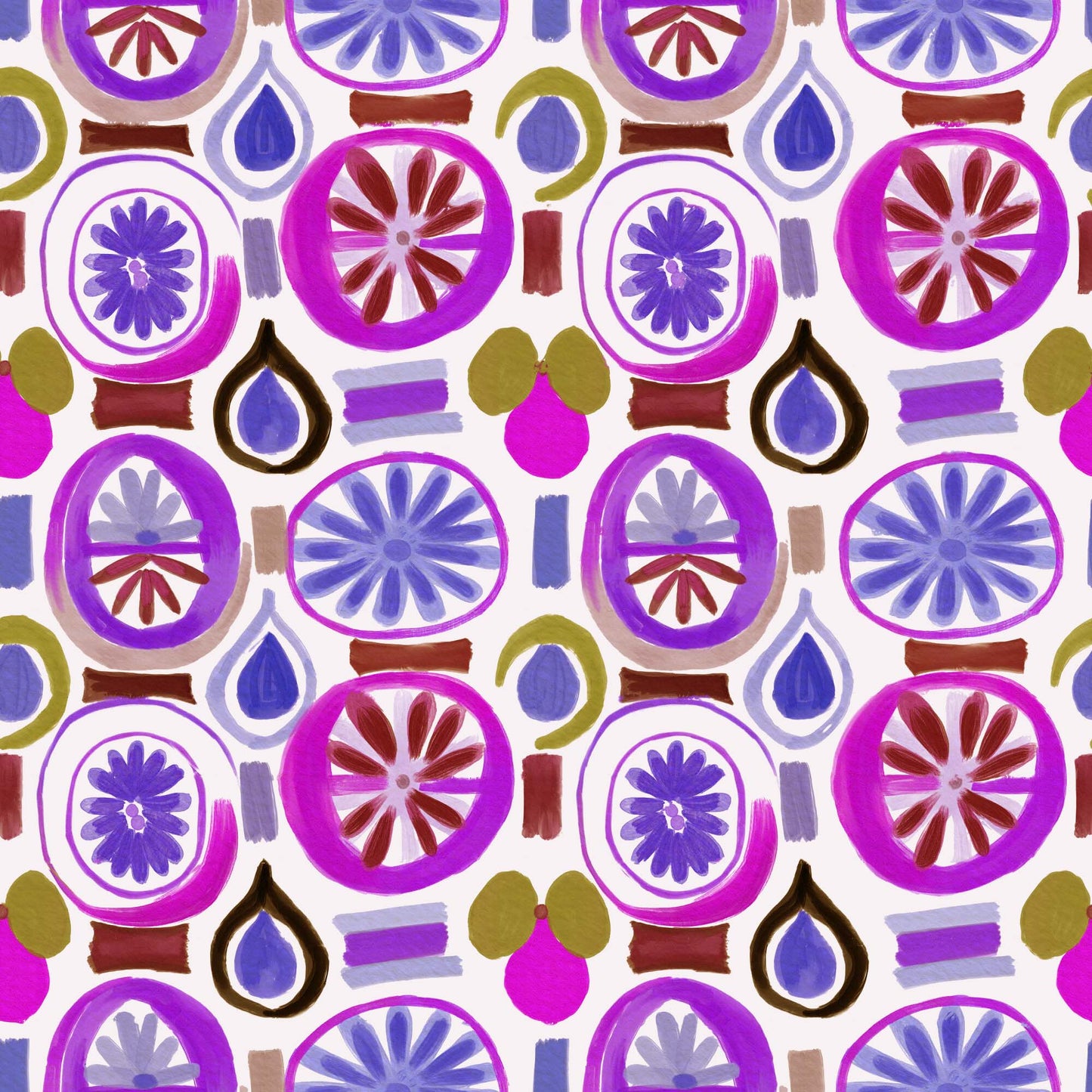 Abstract Citrus Fruit Slices - CC - 1182 - 2