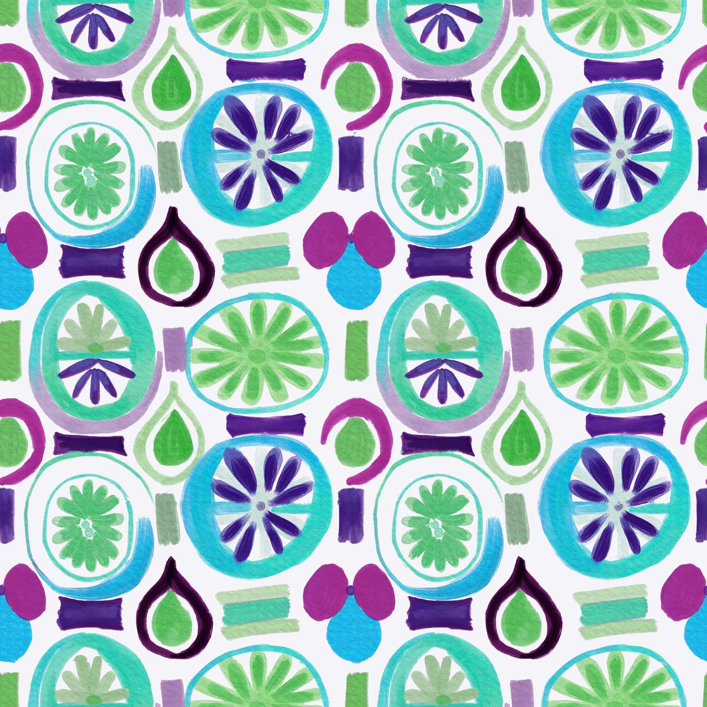 Abstract Citrus Fruit Slices - CC - 1182 - 3