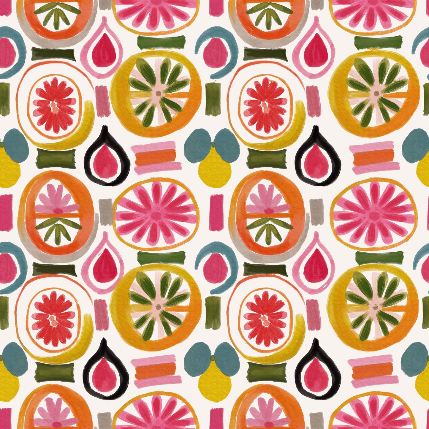Abstract Citrus Fruit Slices - CC - 1182