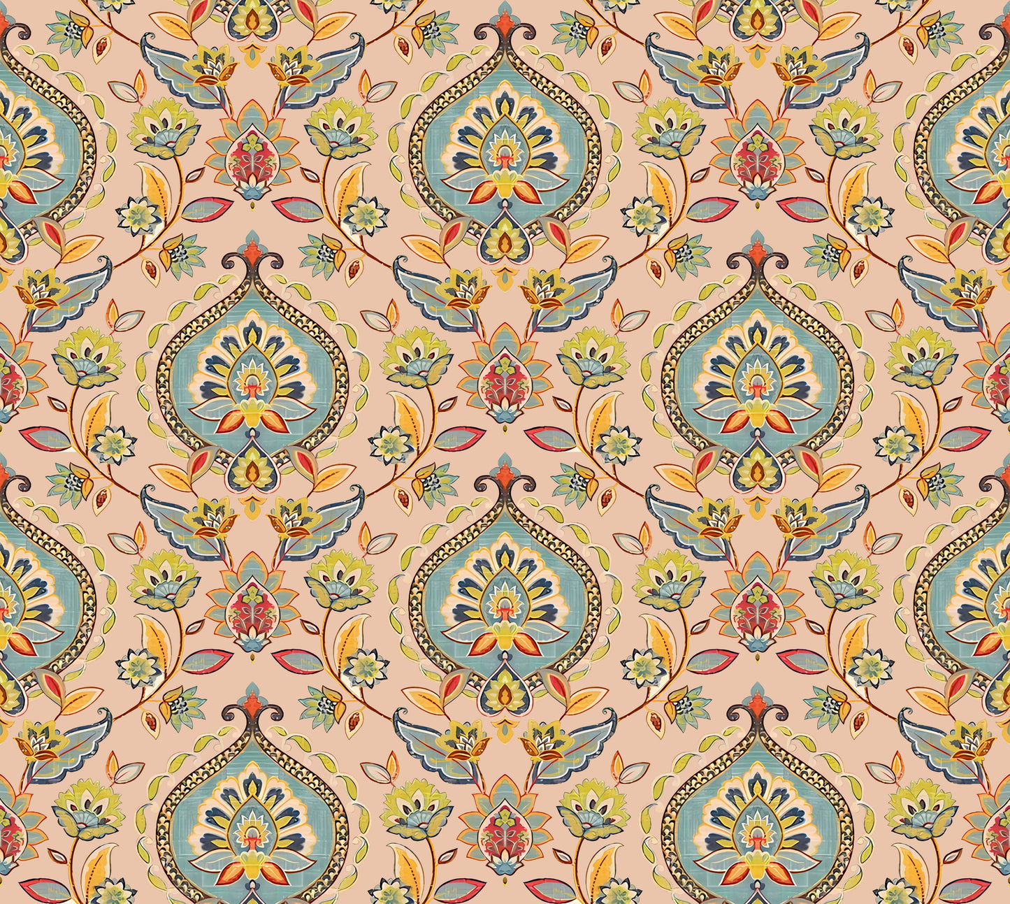 Vintage Paisley Floral Damask Pattern - CC - 9775