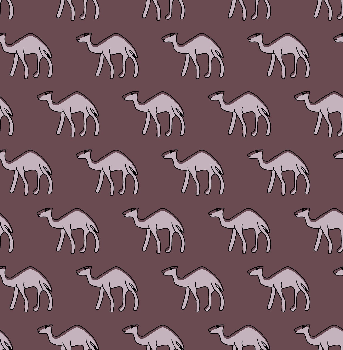 Desert Camel Silhouette Pattern - CC - 9790 - 1