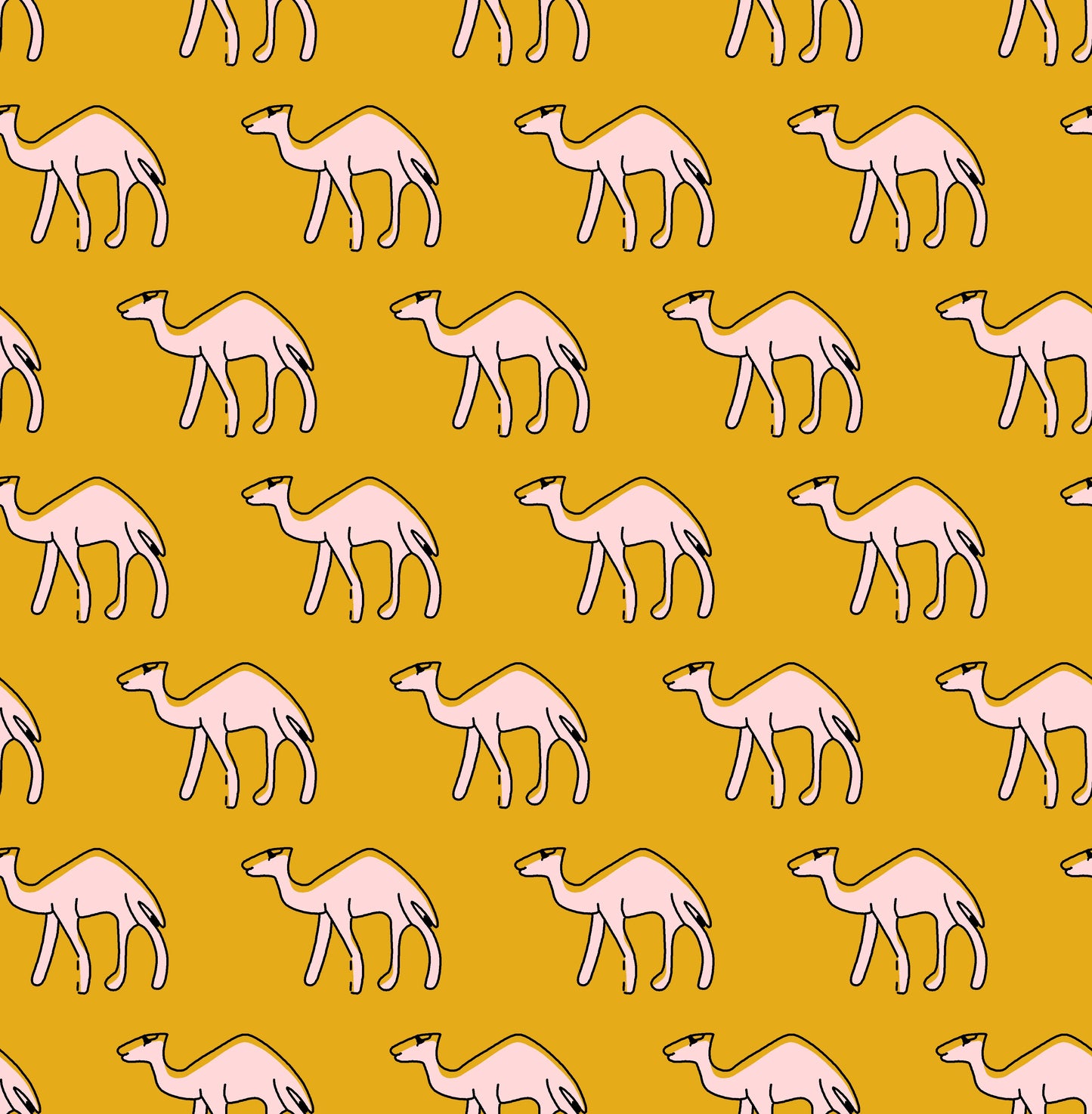 Desert Camel Silhouette Pattern - CC - 9790 - 2