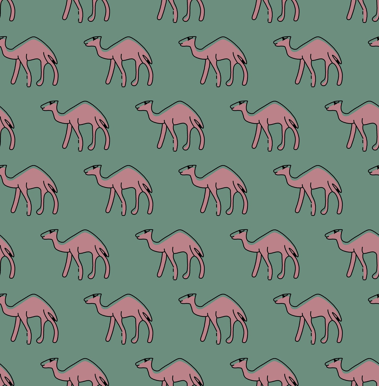 Desert Camel Silhouette Pattern - CC - 9790 - 3