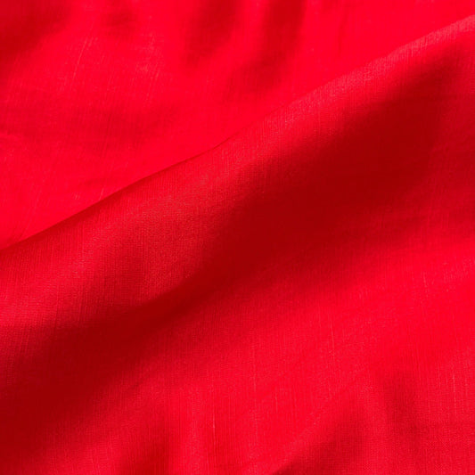 Ontario Blend Fabric - Cherry Red