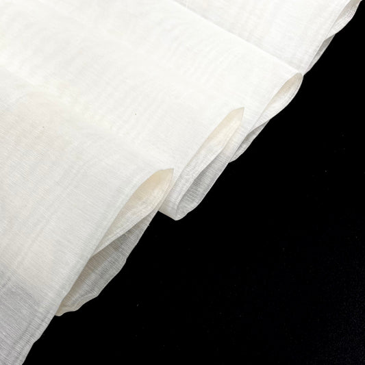 Gauze Silk-Like Fabric 60 GSM Sheer, Slightly Stiff 44” Wide