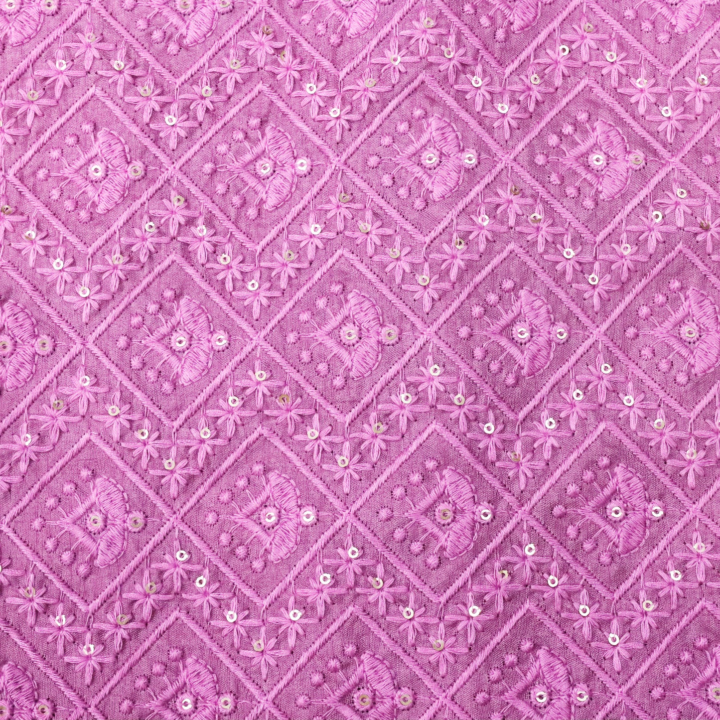 Lucknowi Geometric Fabric - 20 Meters