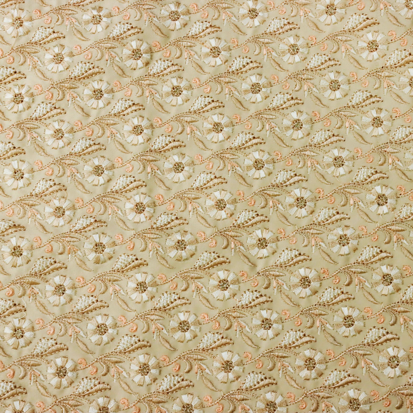 Peach Pastel Embroidery - 20 Meters