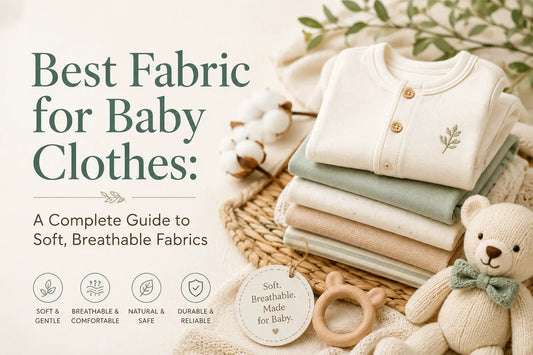 Best fabric for baby clothes featuring soft, breathable, natural fabrics for comfortable baby garments