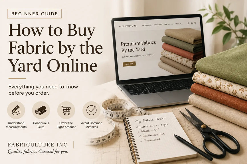 How to Buy Fabric by the Yard Online (Beginner Guide) | Fabriculture Inc.