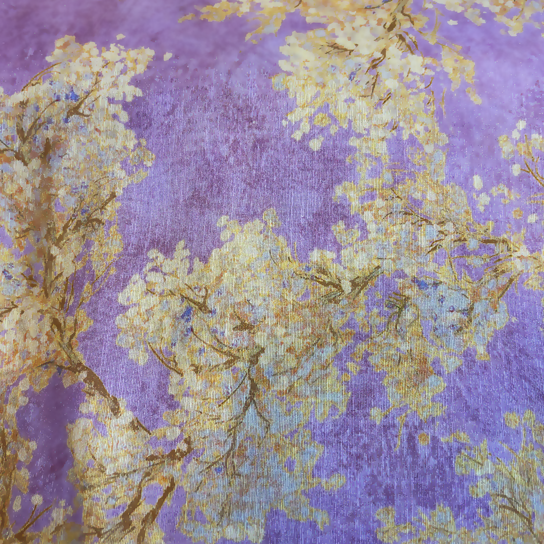 Cherry Blossom Cotton Print by the Yard - 2 Colors