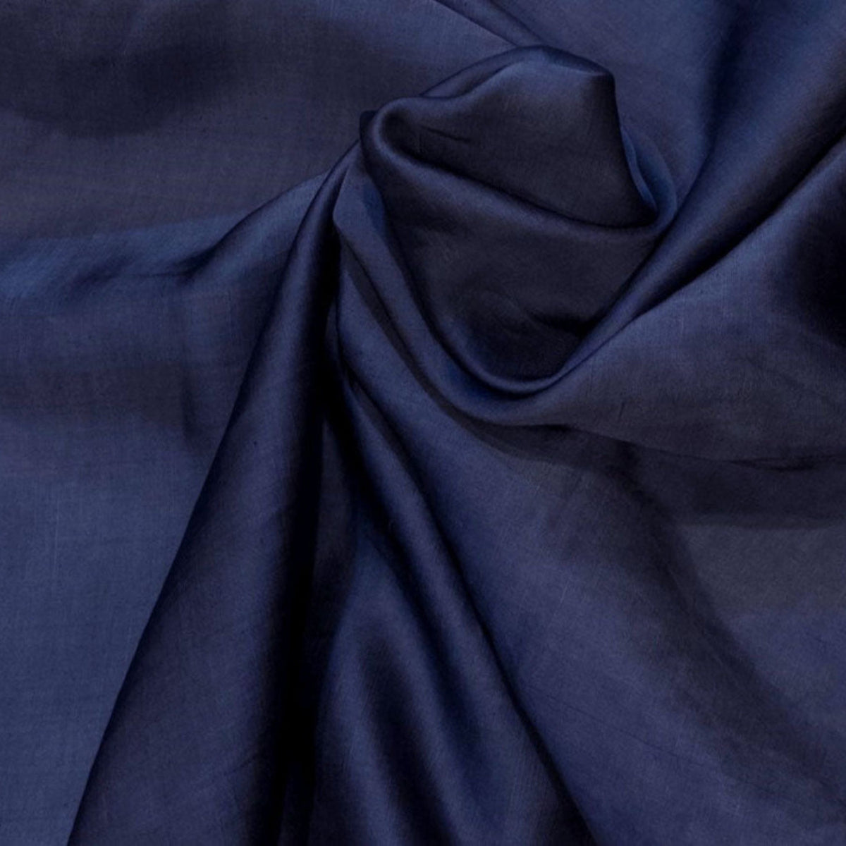 Ontario Blend Fabric – 60 GSM Linen & Cupro Blend | Charcoal Blue, 44" Wide