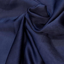 Ontario Blend Fabric – 60 GSM Linen & Cupro Blend | Charcoal Blue, 44" Wide