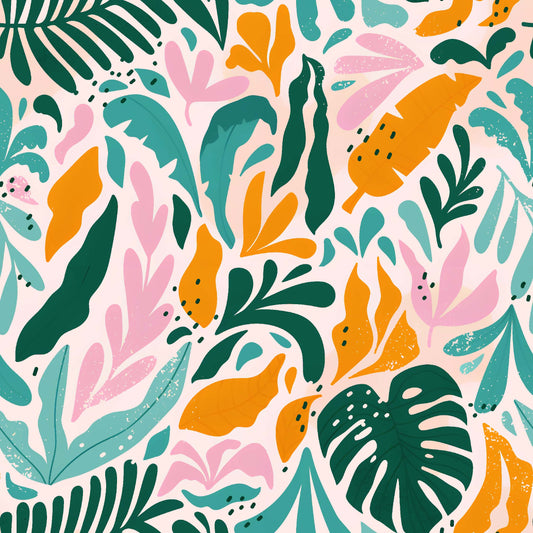 Bold Tropical Leaf Pattern - CC - 10002