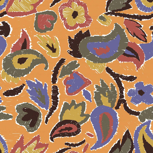 Floral Mustard Print - CC-1101