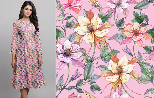 Pink Floral Pattern - CC - 1106