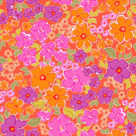 Purple Floral Pattern - CC - 1149