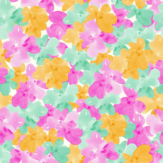 Raw Multicolor Floral Pattern - CC - 1150