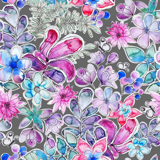 Watercolor like Floral Pattern - CC - 1151
