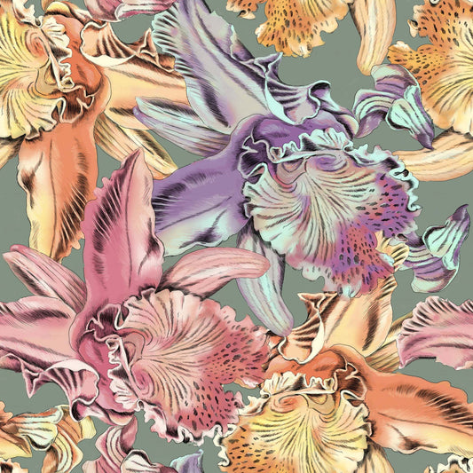 Orchid Garden Seamless Pattern - CC - 1155