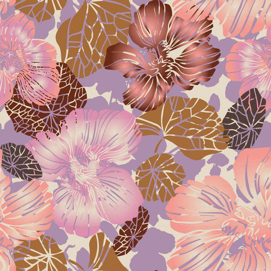 Autumnal Abstract Floral Pattern - CC - 1156
