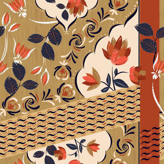 Floral Geometric Pattern - CC - 1158