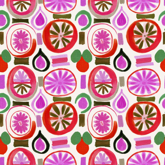 Abstract Citrus Fruit Slices - CC - 1182 - 1