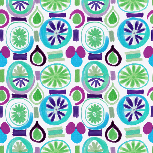 Abstract Citrus Fruit Slices - CC - 1182 - 3