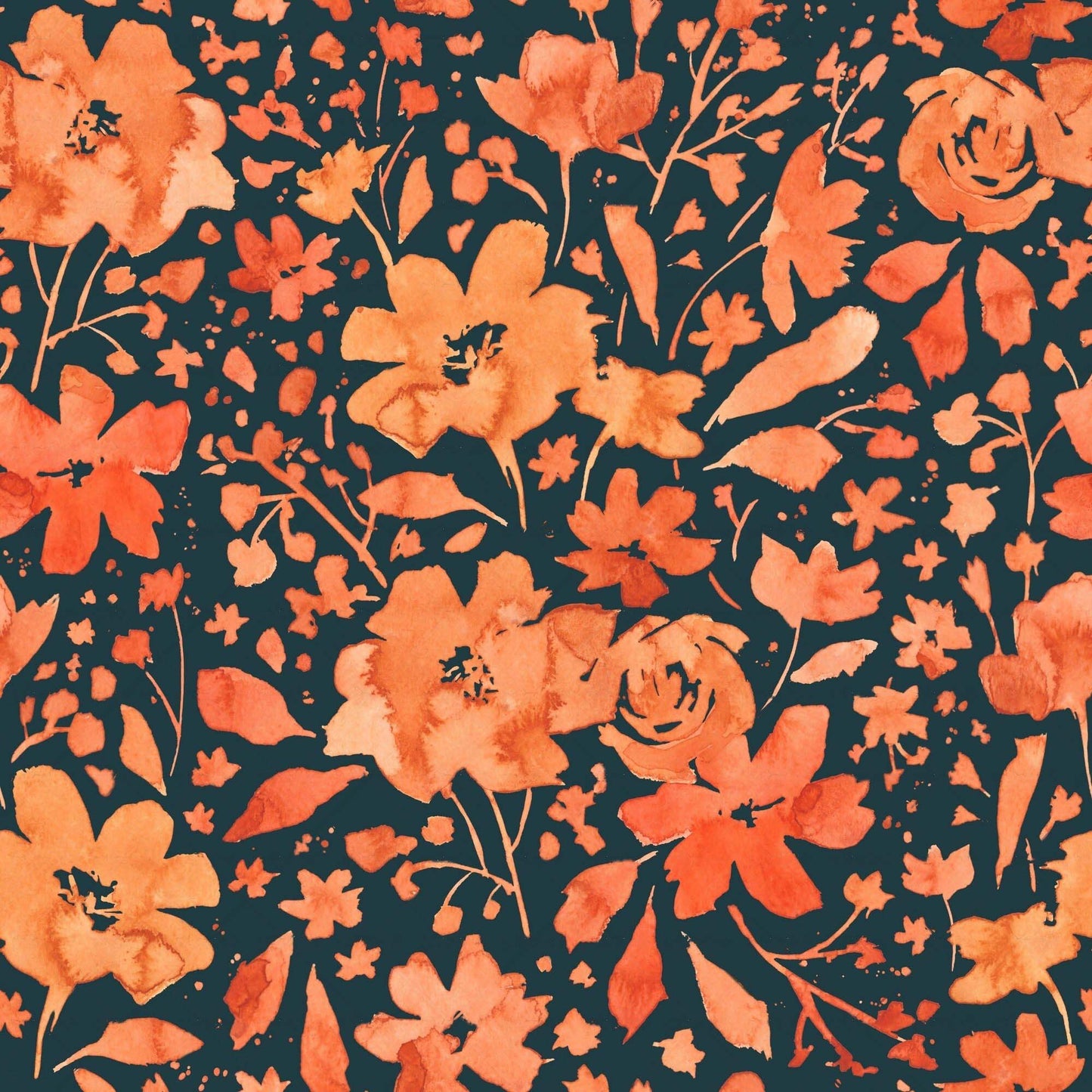 Watercolor Botanical Themed like Pattern - CC - 1193