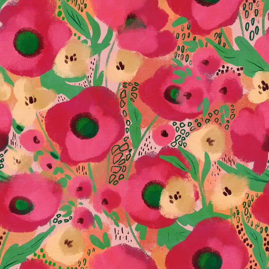 Bold Pink Floral - CC - 1202