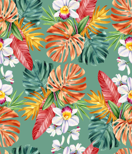 Tropical Flowers like Pattern - CC - 1228 - 02