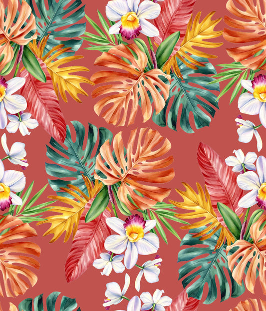 Tropical Flowers like Pattern - CC - 1228 - 03