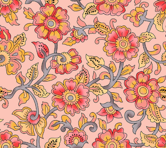 Folk Art Aesthetic Floral Pattern - CC - 1236