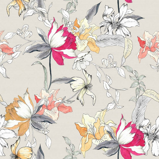 Illustrative Style Floral Pattern - CC - 1237