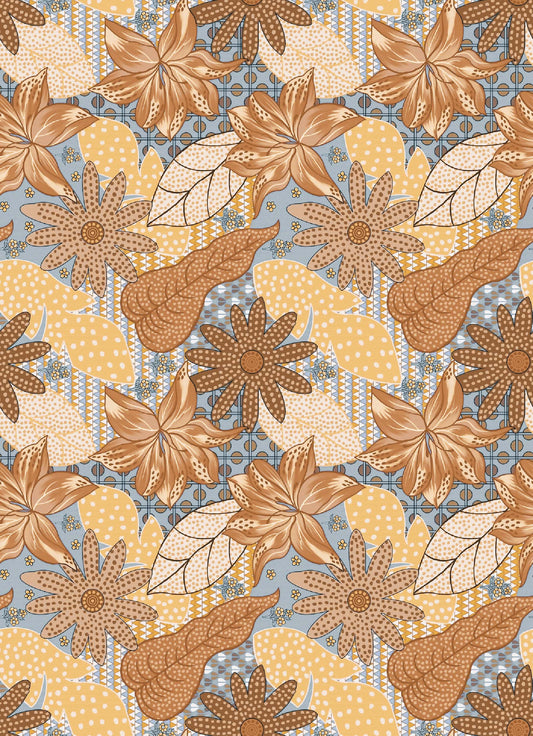 Folk Art Inspired Floral Pattern - CC - 1238 - 2