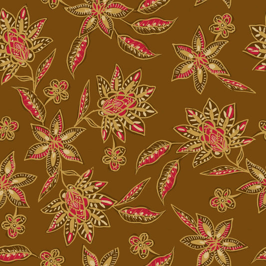 Batik Style Floral Pattern - CC - 1239
