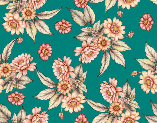 Vintage Style Floral Pattern - CC - 1244