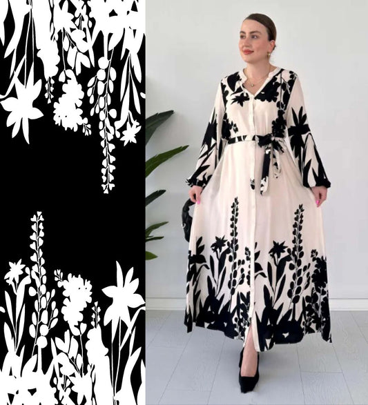 Black Floral Pattern - CC - 9712