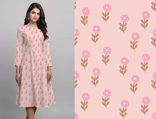 Pink Floral Pattern - CC - 9732