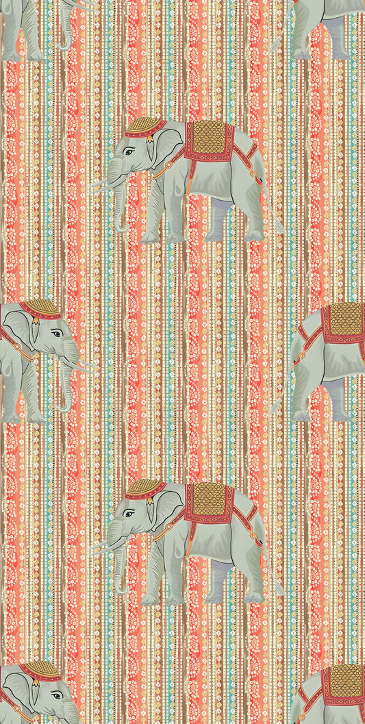 Indian Elephant Stripe Pattern - CC - 9769