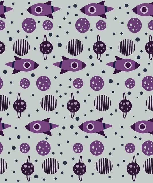 Retro Space Travel Pattern - CC - 9793