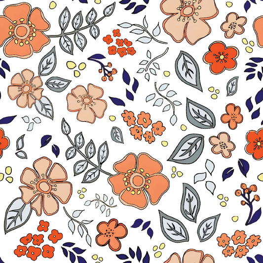 Boho Floral and Leaf Pattern - CC - 9902