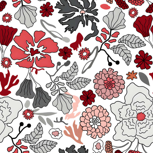 Modern Graphic Floral Pattern - CC - 9903