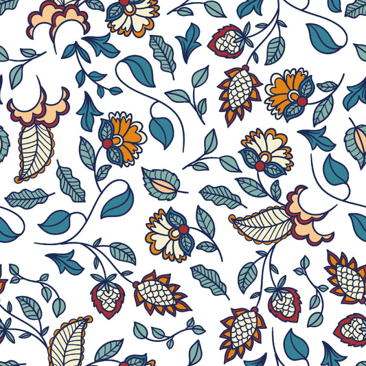 Whimsical Garden Floral Pattern - CC - 9907
