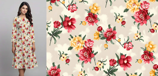 Vivid Red Lily Pattern - CC - 9997
