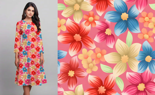 Bright and Bold Floral Pattern - CC - 9999