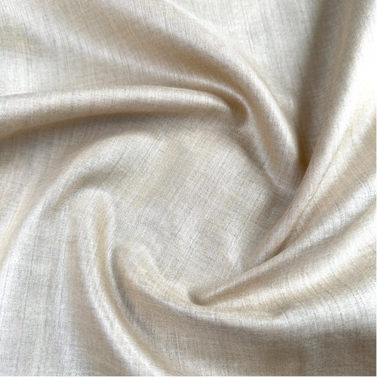 Tussah Muga Silk Fabric by the Yard | Natural Beige Silk | Fabriculture