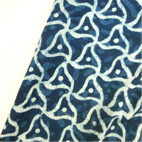 Indigo HandBlock Print - Geometric Pattern